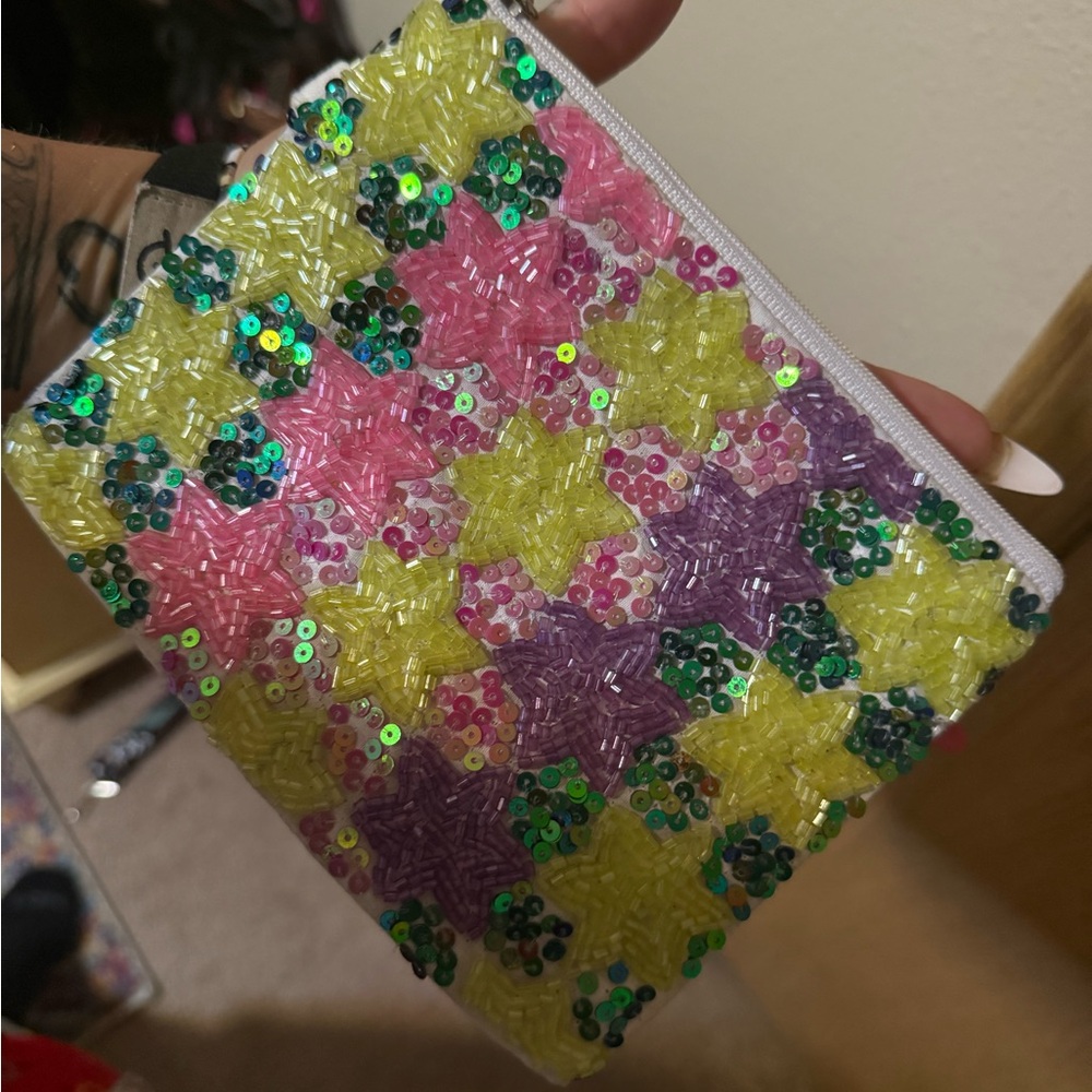 Colorful Star Sequin Pouch